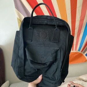 Fjallraven Black Backpack
